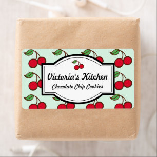 Étiquettes de cuisine personnalisés Retro Mint Che