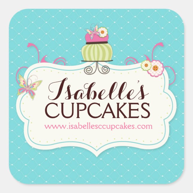 Étiquettes de cupcake Whimsical et amusant (Devant)
