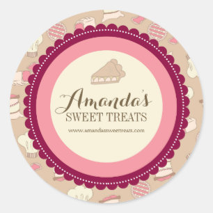Étiquettes de dessert Whimsical et amusant