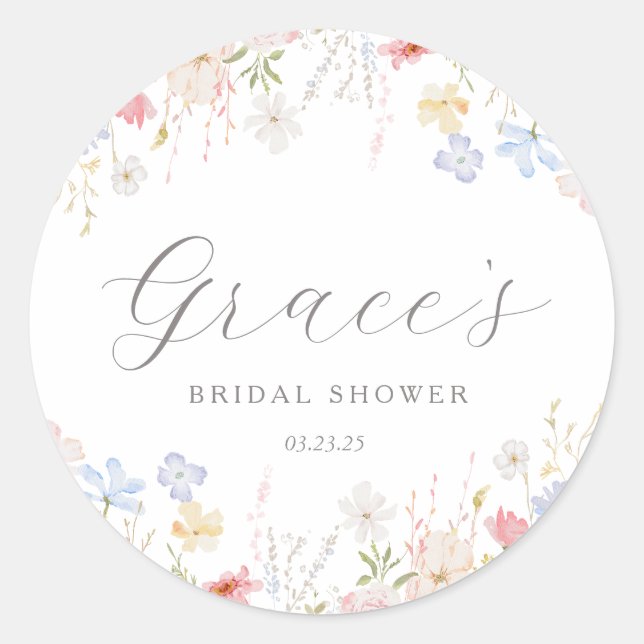 Étiquettes de faveur de douche de mariage Love Is  (Devant)