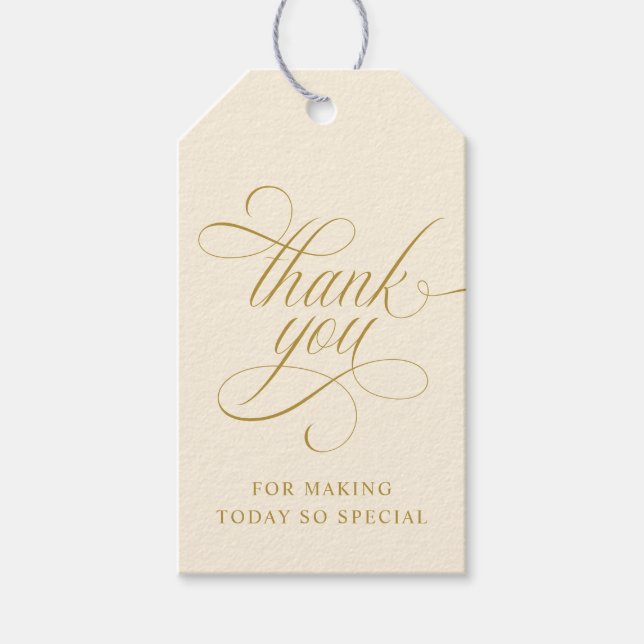 Étiquettes de Faveur de Mariage en Calligraphie Do (Devant)