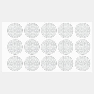 Étiquettes de Faveur de Mariage en Damassé Gris Él