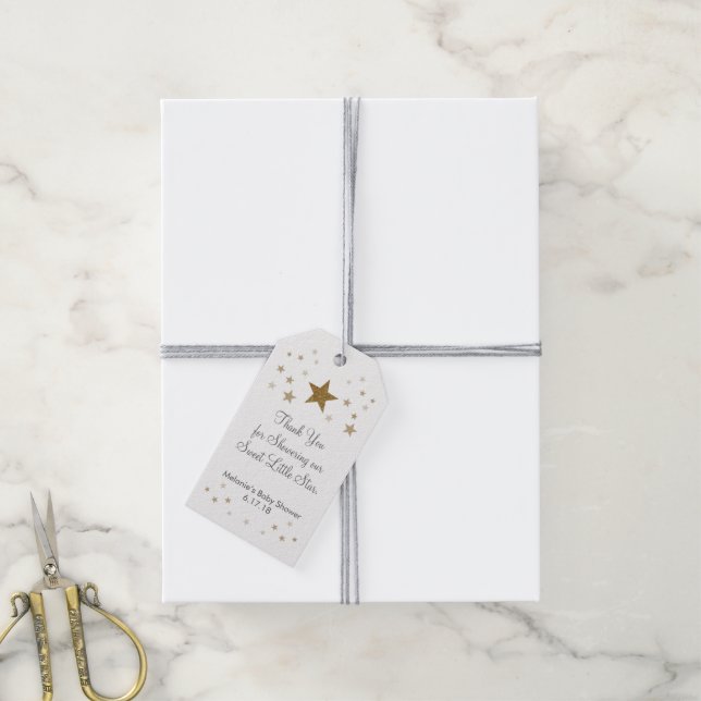 Étiquettes de Faveur de Twinkle Twinkle Little Sta (Avec de la ficelle)