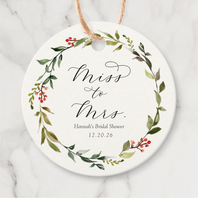 Étiquettes de Faveur Élégantes pour Baby Shower de (Devant)