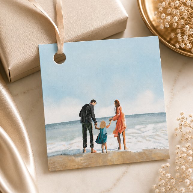 Étiquettes de faveur | Étiquette de cadeau de télé (Upload your own artwork to create custom gift favor tags for weddings, parties, and presents.)