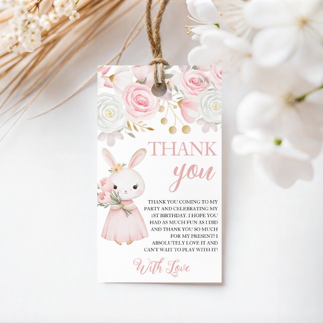 Étiquettes de Faveur Florale pour l'Anniversaire d (Créateur téléchargé)
