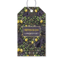Étiquettes de Faveur Halloween Gothique Botanique