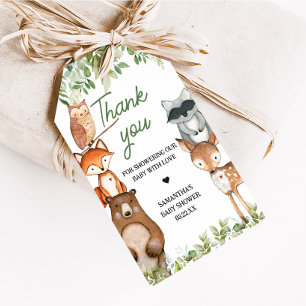 Étiquettes de Faveurs de Baby Shower Animaux Safar