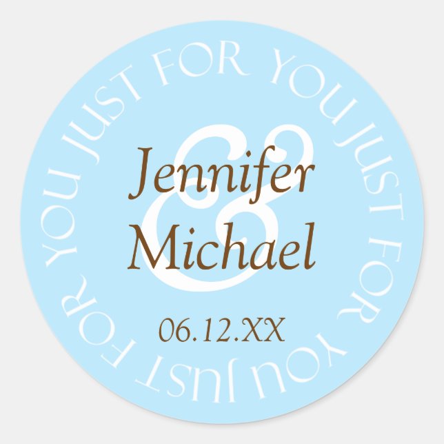 Étiquettes de Faveurs de Mariage (Devant)