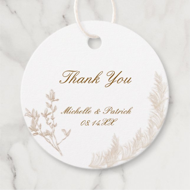 Étiquettes de Favor Cadeaux Rondes (Devant)