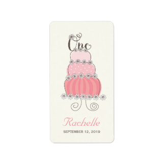 Étiquettes de fête d'anniversaire pour une petite 