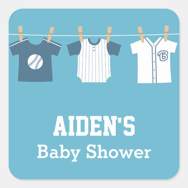 Étiquettes de fête de douche pour bébé garçon de b (Devant)