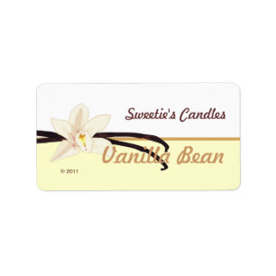 Étiquettes de gousse de vanille