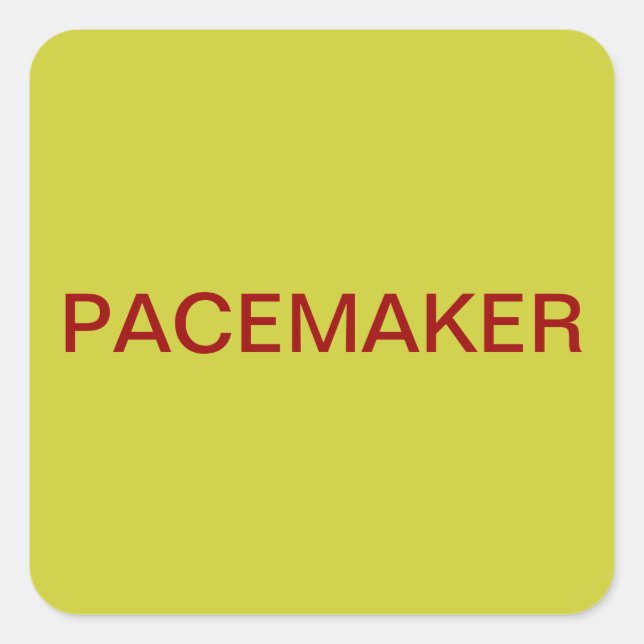 Étiquettes de graphique Médicale Pacemaker (Devant)