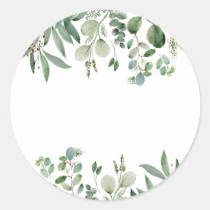 Étiquettes de jus de bar Eucalyptus Mimosa pour éc