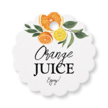 Étiquettes de jus pour un bar à Mimosa pour une fê