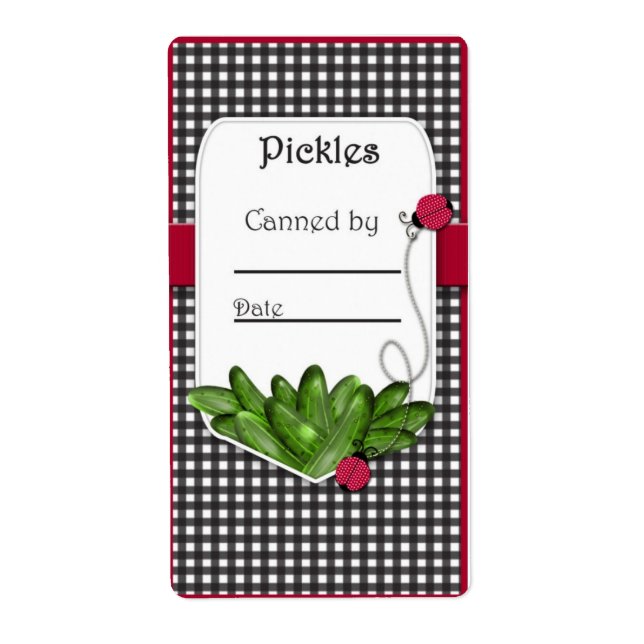 Étiquettes  de la bocette de Pickle Canning (Devant)