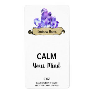 Étiquettes de la boîte blanche Crystal Witch