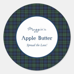 Étiquettes de la boîte de confiture de tarte de Bl