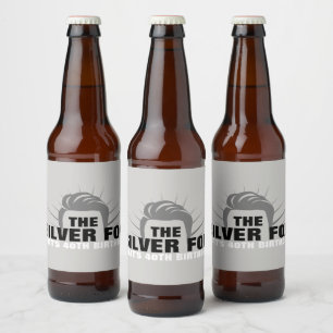 Étiquettes de la bouteille de bière de fête mascul