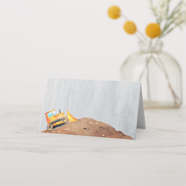 Étiquettes de la carte menu pliée de la partie Cam (Devant)