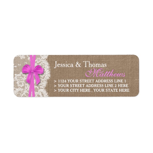 Étiquettes de la collection de Mariages Rustic Pin (Devant)
