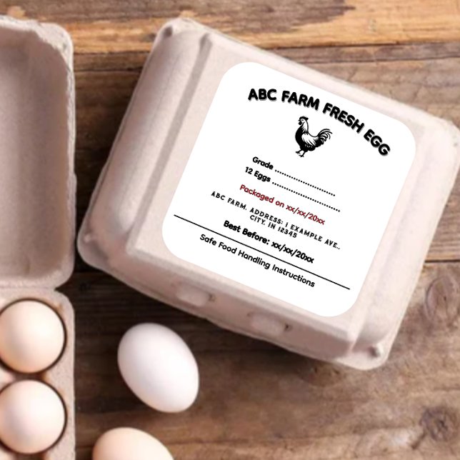 Étiquettes de la législation alimentaire des chale (Créateur téléchargé)