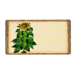 Étiquettes de la livraison de tournesol