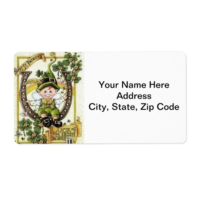 Étiquettes de la Saint Patrick (Devant)