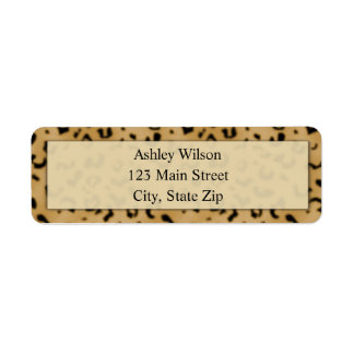 Étiquettes de l'adresse de retour de l'Empreinte d