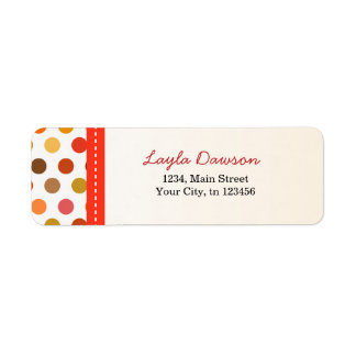 Étiquettes de l'adresse de retour Layla