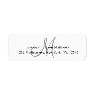 Étiquettes de l'adresse de retour pour Mariages