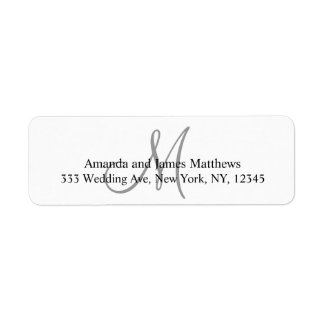 Étiquettes de l'adresse de retour pour Mariages