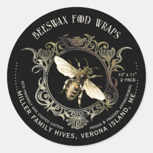 Étiquettes de l'emballage alimentaire de cire d'ab