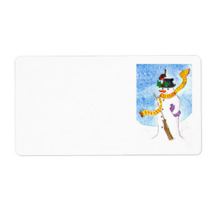Étiquettes de l'expédition Festive 'Snowman'