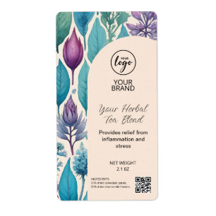 Étiquettes de l'industrie du thé à base de plantes