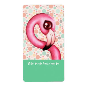Étiquettes de livres Flamingo