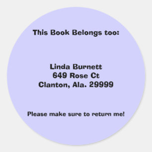 Étiquettes de livres personnalisés customisés