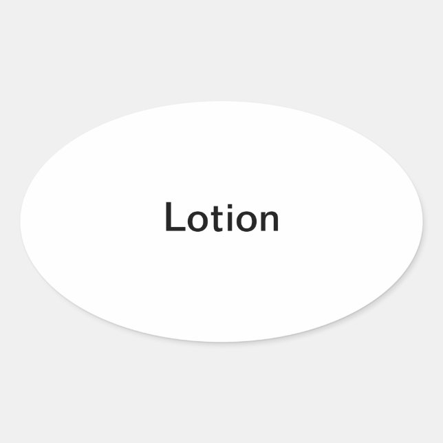 Étiquettes de lotion/ (Devant)