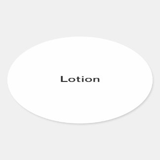 Étiquettes de lotion/