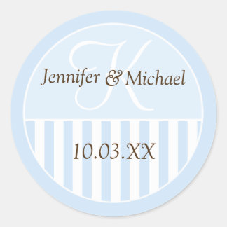Étiquettes de Mariage Personnalisées avec Monogram