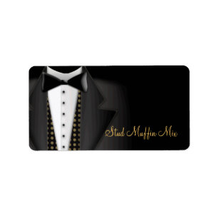 Étiquettes de mariage Tuxedo