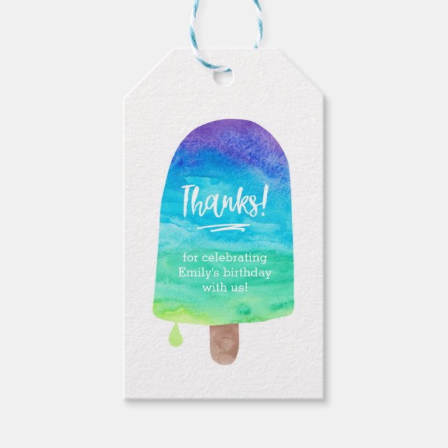 Étiquettes de Merci arc-en-ciel | Balises de préfé (Devant)