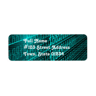 Étiquettes de messagerie de code binaire