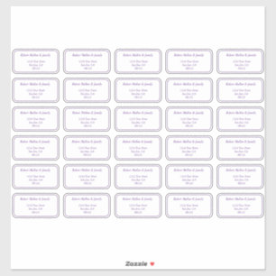 Étiquettes de messagerie du destinataire individue