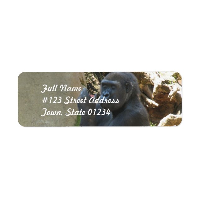 Étiquettes de messagerie Gorilla réfléchi (Devant)