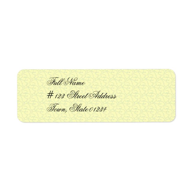Étiquettes de messagerie jaune clair (Devant)