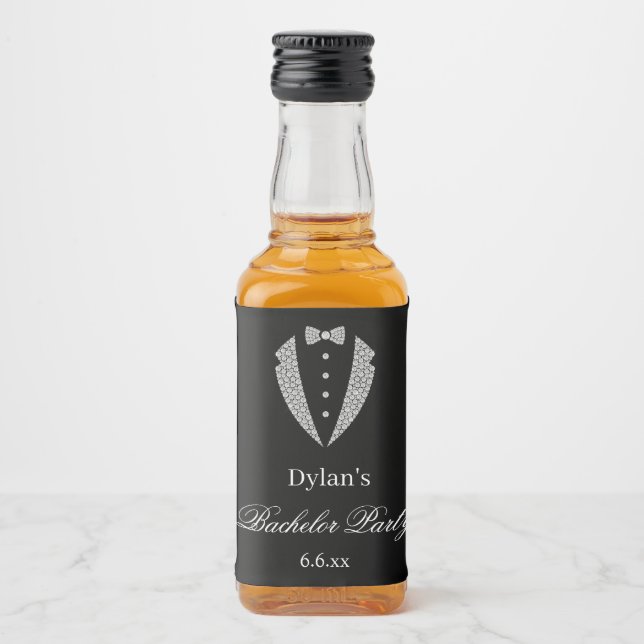 Étiquettes de mini bouteilles de liqueur pour ente (Devant)