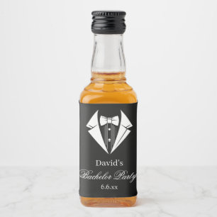 Étiquettes de mini bouteilles de liqueur pour ente