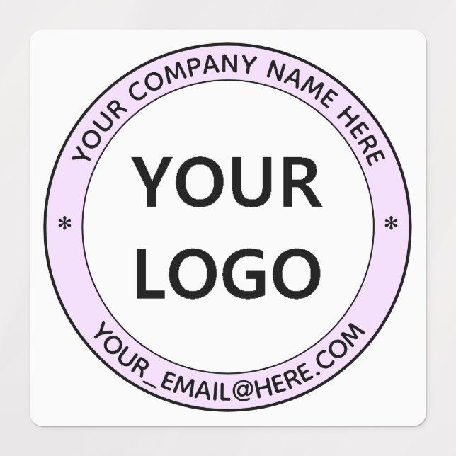 Étiquettes de modèle pour entreprises avec logo pe (Design 1)